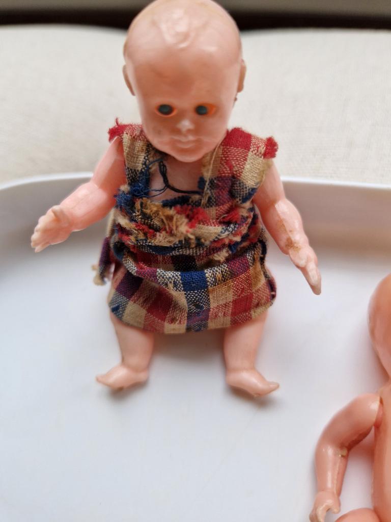 Vintage  poppetjes voor poppenhuis ,jaren 50, Verzamelen, Poppen, Ophalen of Verzenden, Gebruikt, Pop