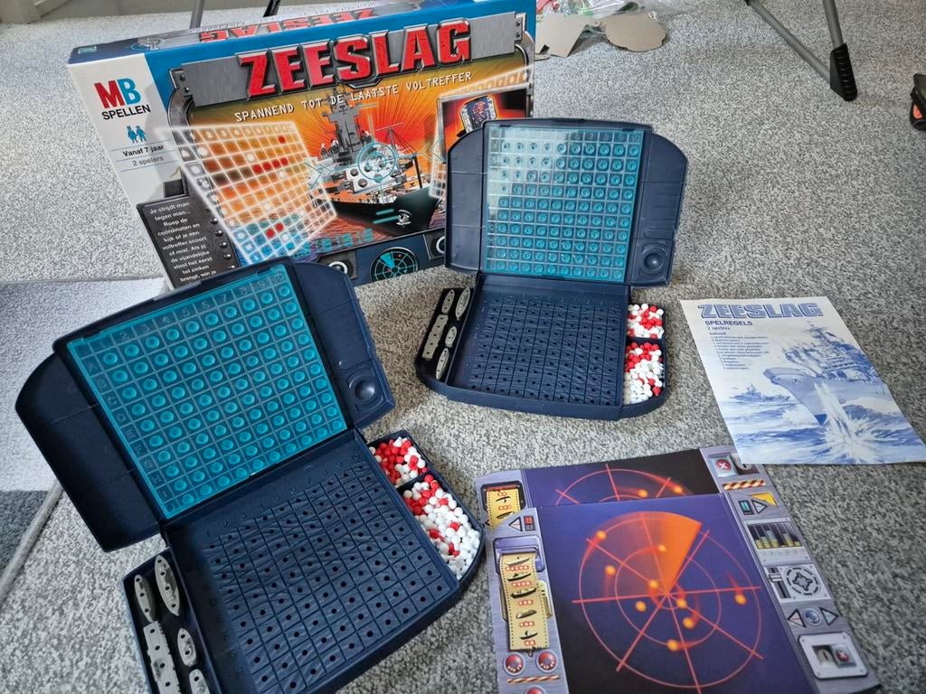 Zeeslag bordspel - Als nieuw!, Een of twee spelers, Ophalen of Verzenden, Zo goed als nieuw, MB Spellen