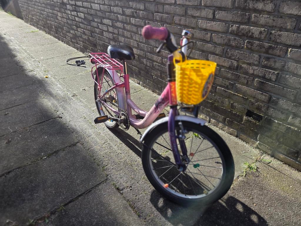 18 inch meisjesfiets, 47 tot 50 cm, Ophalen, Gebruikt
