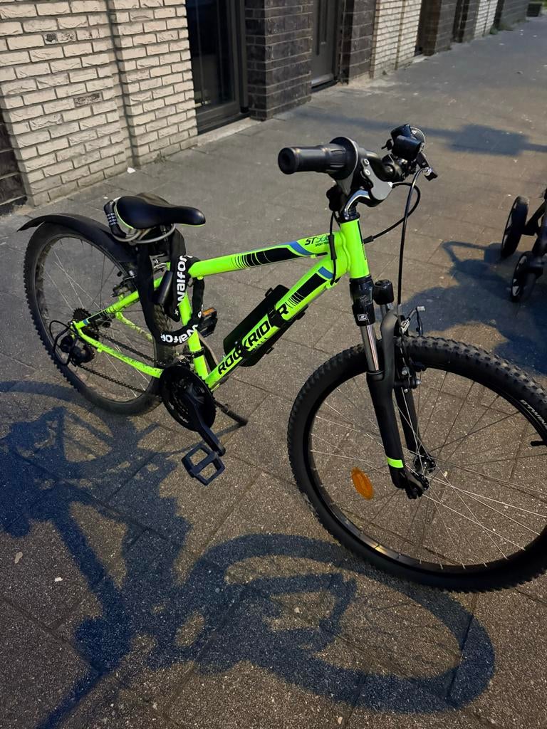 Decathlon Rockrider kinderfiets - Groen, Fietsen en Brommers, Ophalen, Gebruikt, 20 inch of meer