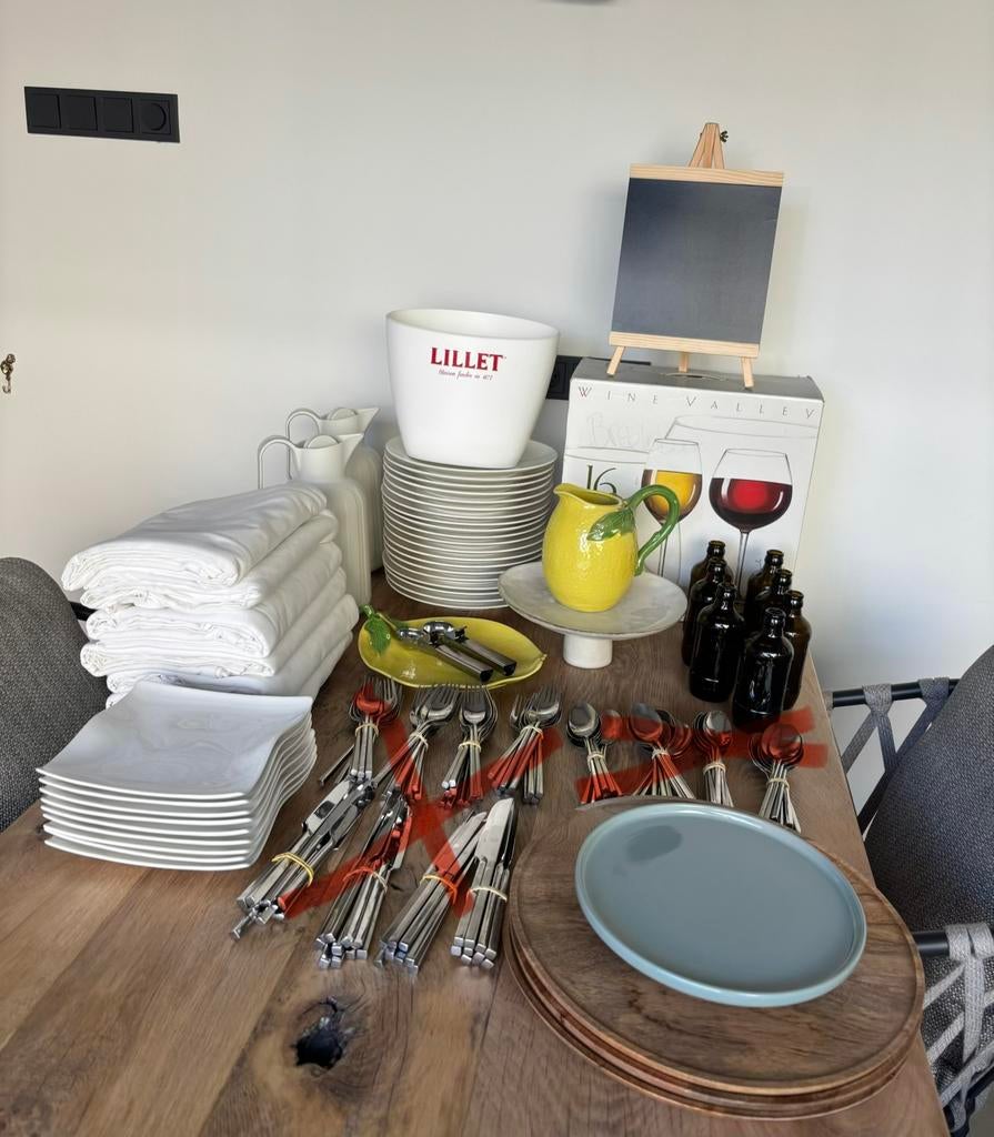 Borden/accessoires voor tuinfeest / verjaardag / party, Ophalen, Gebruikt, Overige