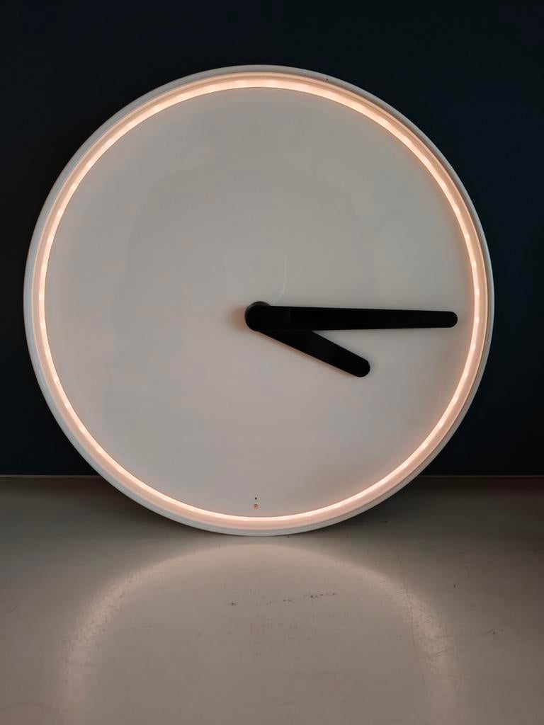 IKEA x Henrik Preutz STOLPA wandklok klok met geluidssensor, Ophalen of Verzenden, Zo goed als nieuw, Analoog, Wandklok