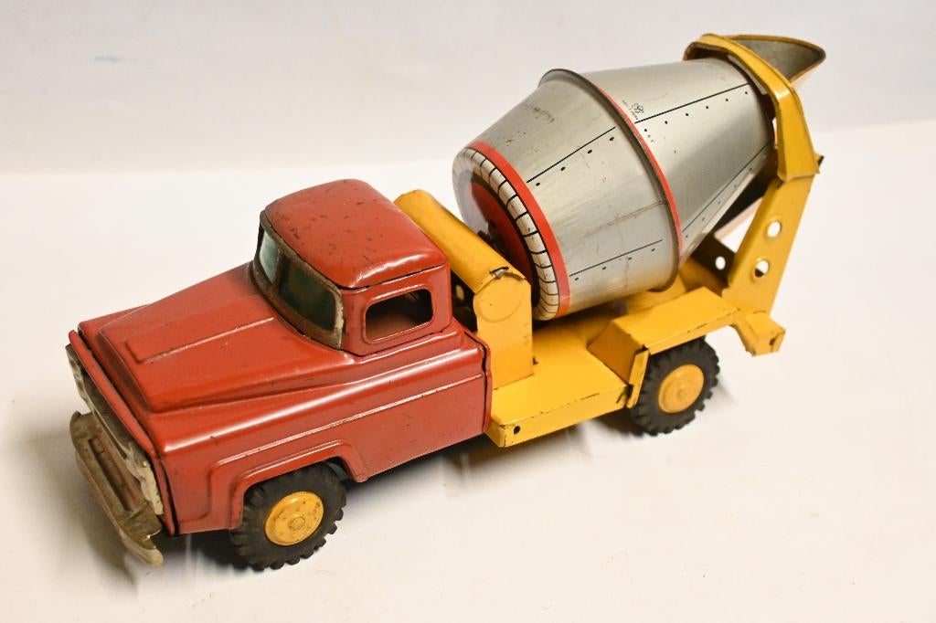 Yonezawa japan blikken vrachtwagen betonmixer yone, Ophalen of Verzenden