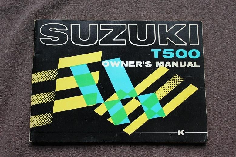 Suzuki T500 K 1972 motorcycle owner's manual, Motoren, Ophalen of Verzenden, Suzuki