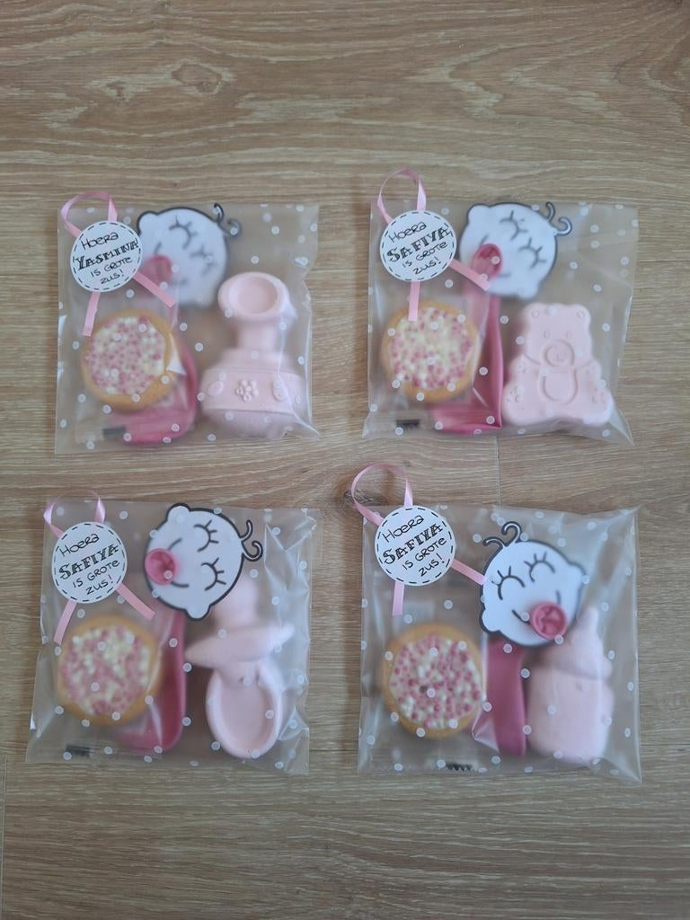 Geboorte traktatie met stoepkrijt, Ophalen of Verzenden, Nieuw, Feestartikel, Geboorte of Huwelijk