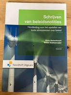Schrijven van beleidsnotities - Vierde druk, Boeken, Ophalen of Verzenden, Gamma, Gelezen, HBO