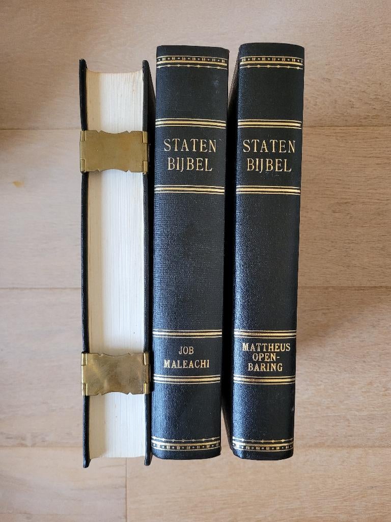 statenbijbel (3 boeken) in heel goede staat, Antiek en Kunst, Antiek | Boeken en Bijbels, Ophalen, Bijbel