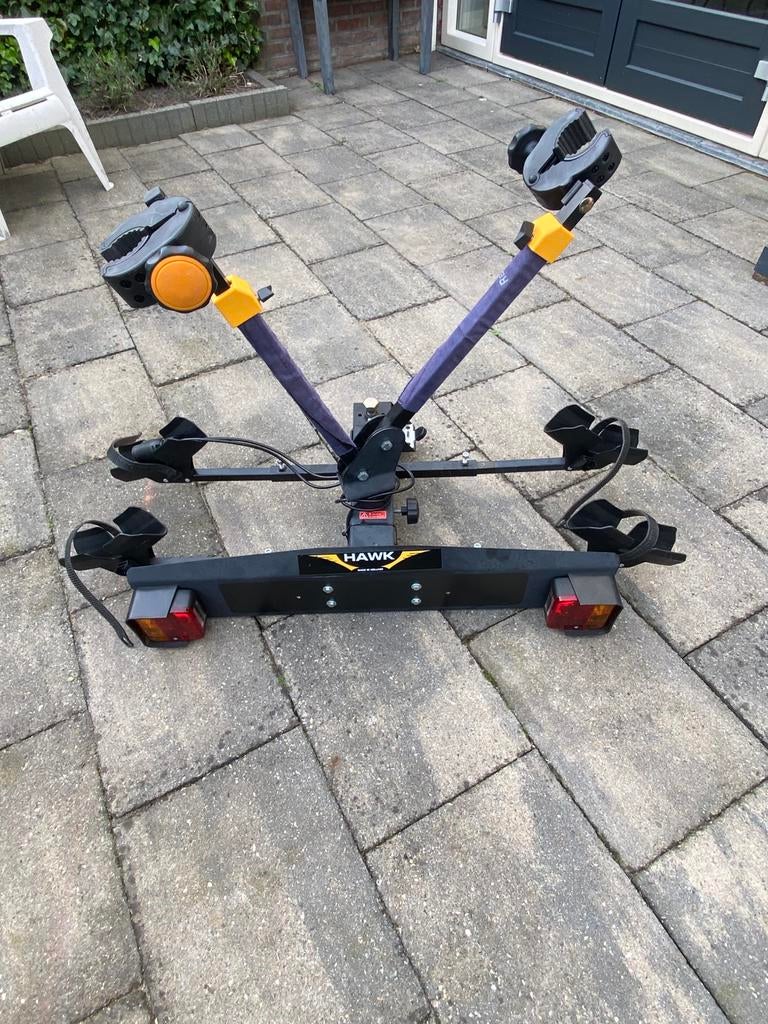 Hawk Spinder fietsendrager, Ophalen of Verzenden, 2 fietsen, Gebruikt, Trekhaakdrager