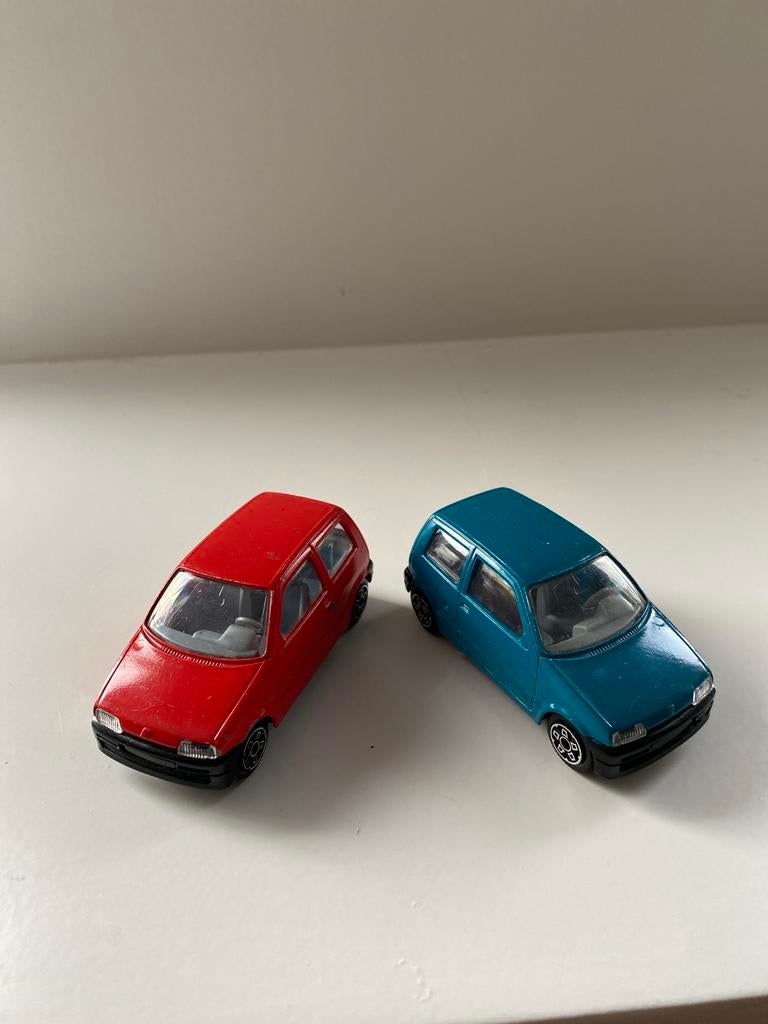 Modelauto Fiat Cinquecento Burago 2 stuks, Hobby en Vrije tijd, Modelauto's | 1:43, Ophalen of Verzenden, Gebruikt, Auto, Overige merken
