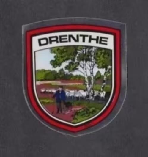 Vinylsticker Drenthe Schaapskudde Herder Herdershond., Ophalen of Verzenden, Zo goed als nieuw