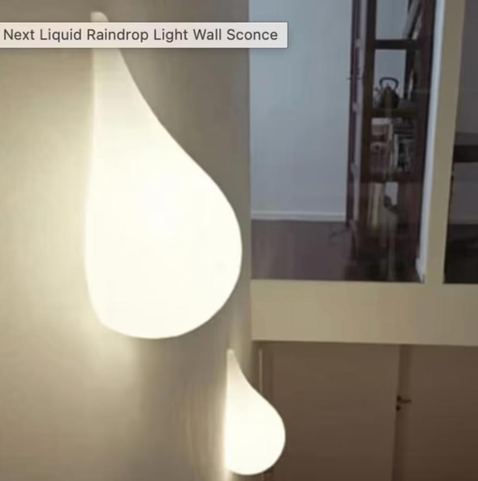 Next Drop Wandlamp, Huis en Inrichting, Lampen | Wandlampen, Ophalen, Gebruikt, Kunststof, Modern