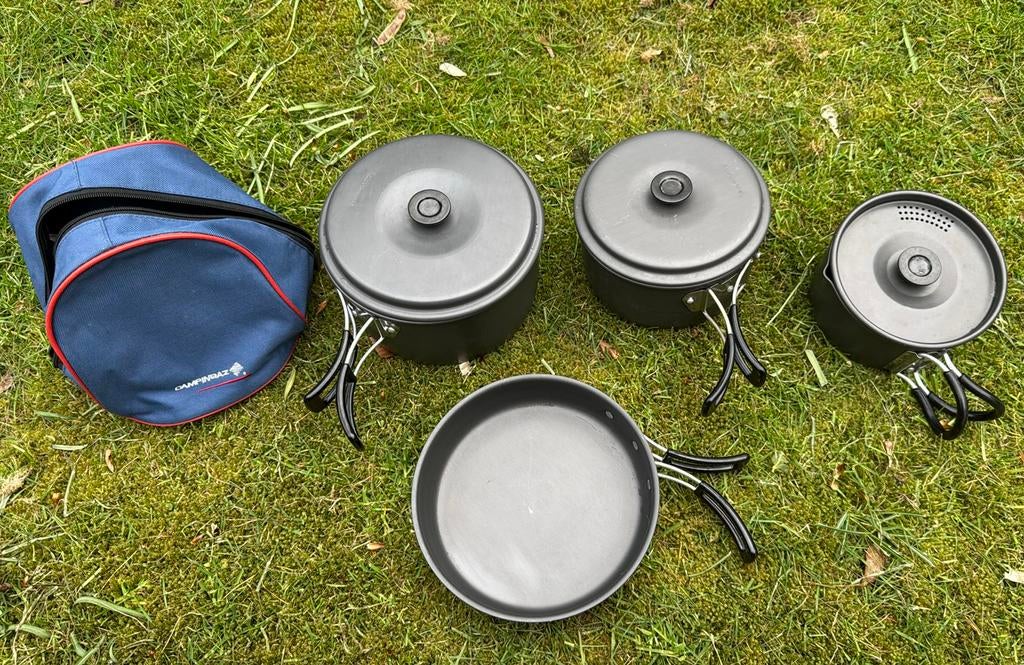 Campingaz pannensetje, Ophalen of Verzenden, Gebruikt