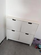 Z.g.a.n. Witte Ikea STÄLL schoenenkast 4 vakken 96x17x90 cm, Ophalen of Verzenden, Zo goed als nieuw, Modern