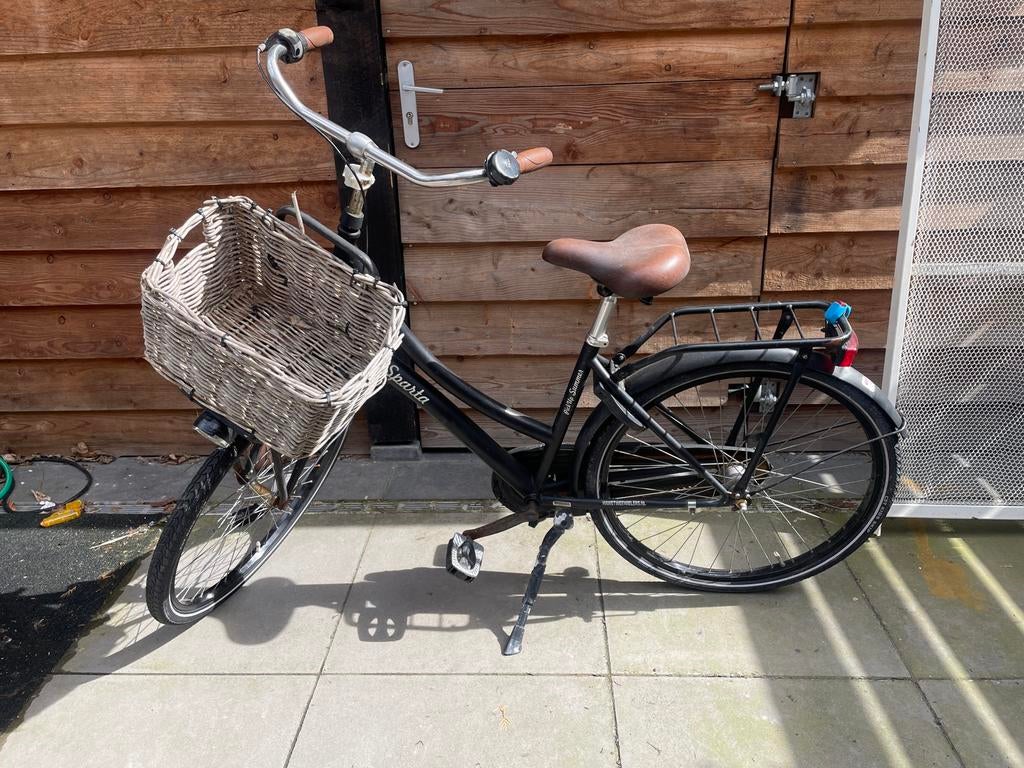 Sparta damesfiets met mandje 22 inch, Ophalen, Sparta, Velgrem, 50 tot 53 cm