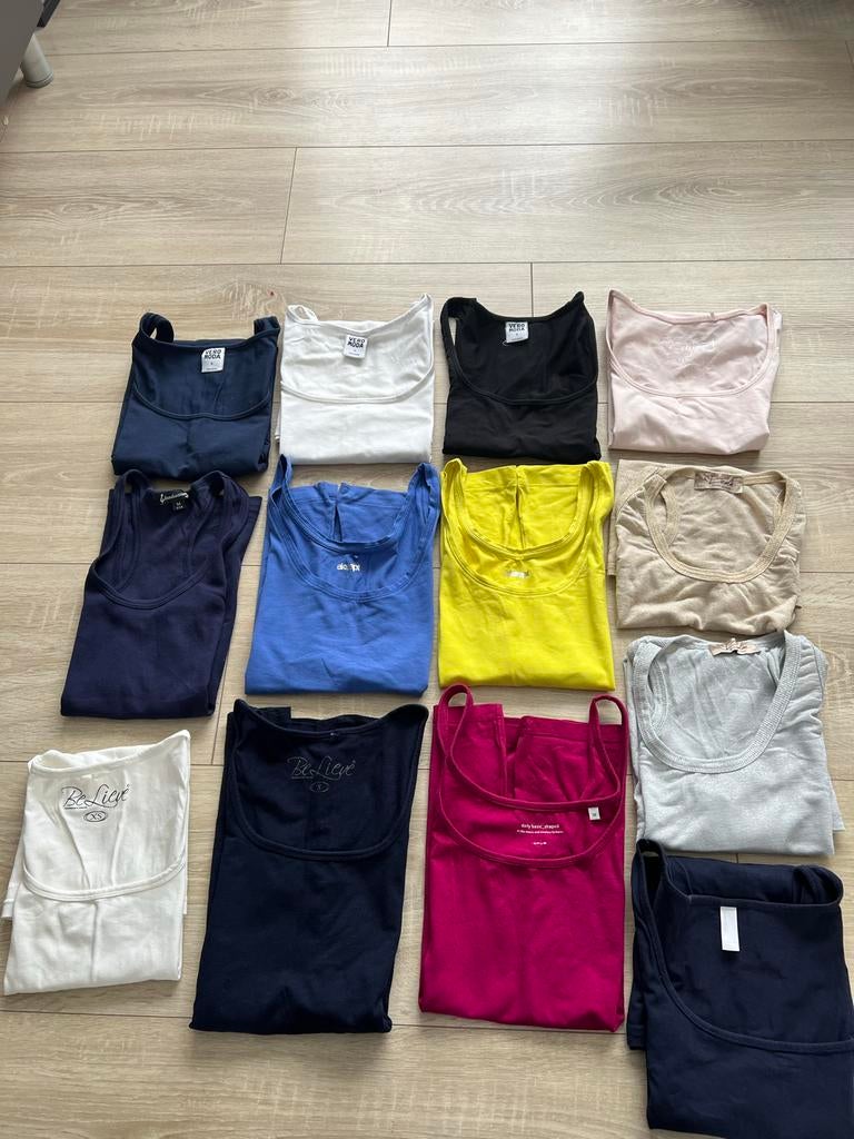 13 Dames Topjes - Diverse Kleuren en Maten, Kleding | Dames, Tops, Overige kleuren, Ophalen of Verzenden, Gedragen, Maat 36 (S)