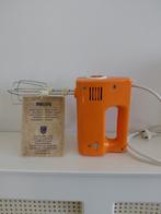 Vintage Philips mixer - Oranje retro handmixer, Witgoed en Apparatuur, Keukenmixers, Ophalen, Gebruikt
