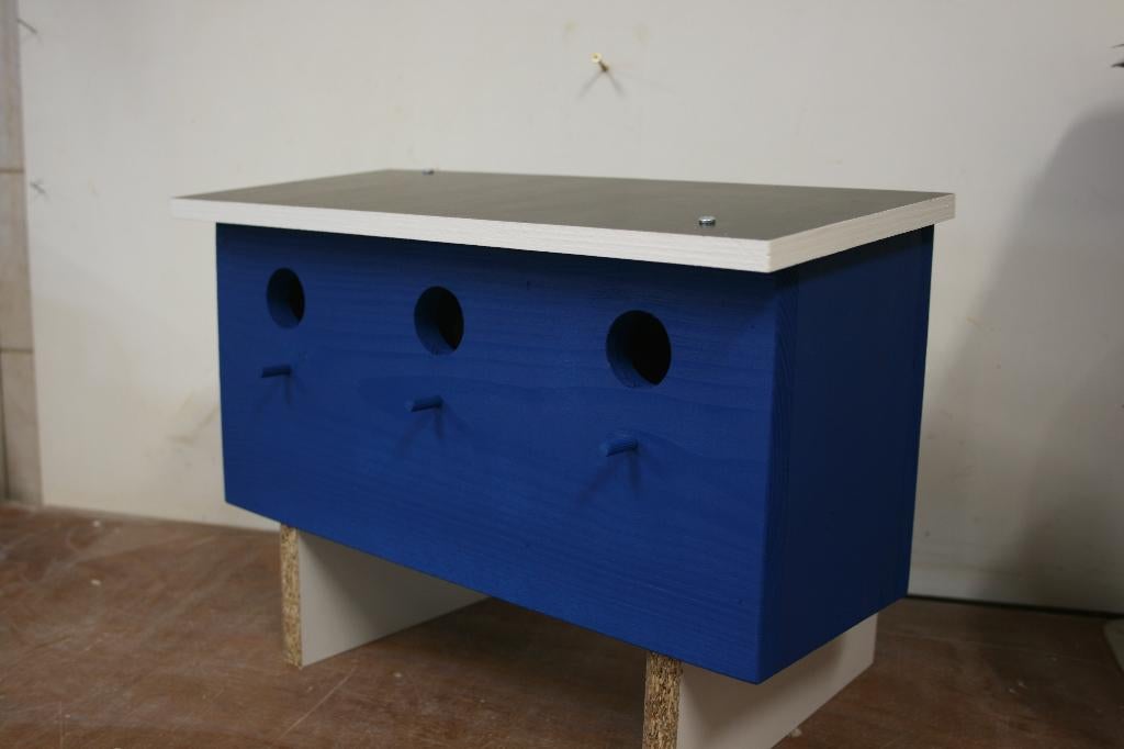 Houten mussenkast – mussenkasten - vogelhuisjes -vogelhuisje, Ophalen of Verzenden, Nieuw