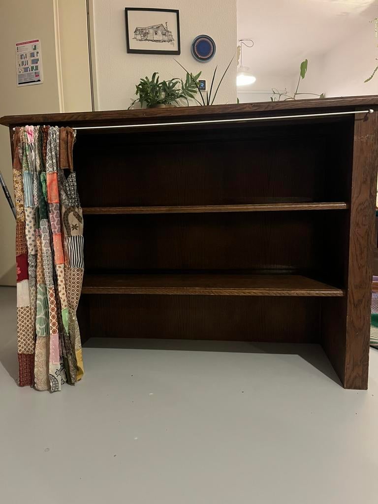 Montessori open speelgoedkast van massief hout., Ophalen, Gebruikt