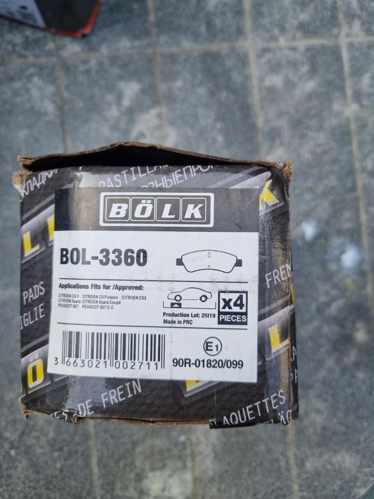 Remblokken nieuw in verpakking Peugeot 307, Auto-onderdelen, Ophalen of Verzenden