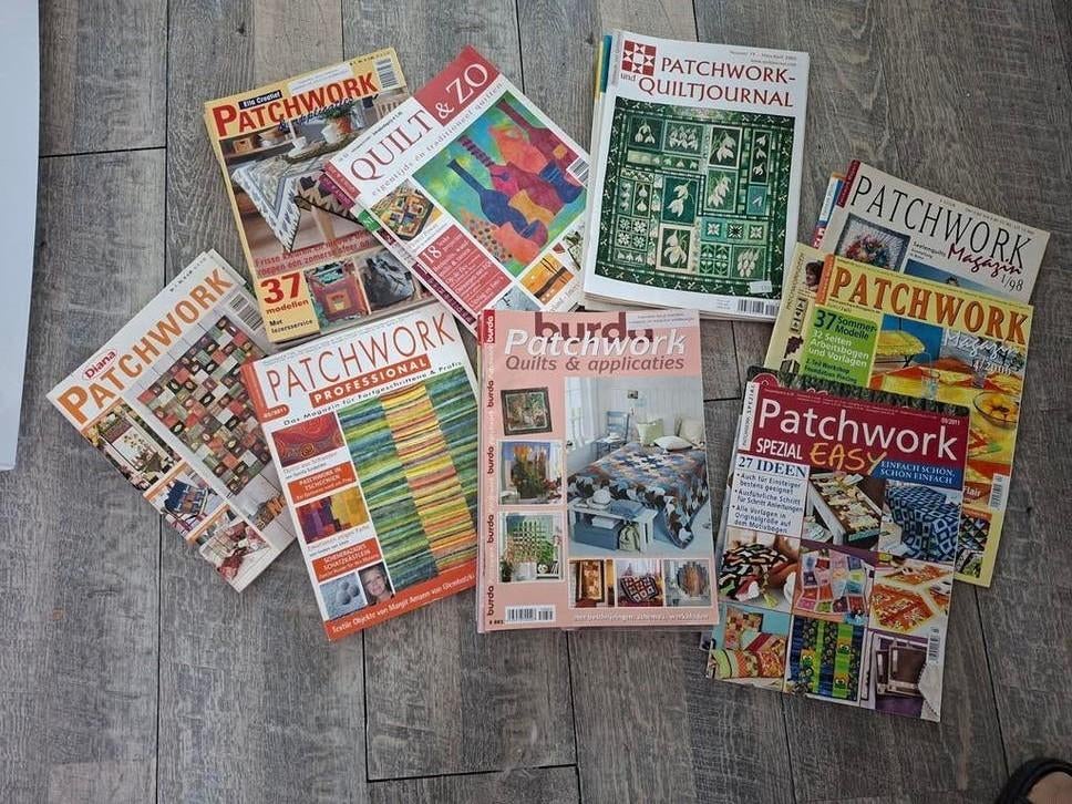 29 Patchwork en Quilt Tijdschriften, Overige thema's, Textiel, Meerkleurig, Ophalen of Verzenden