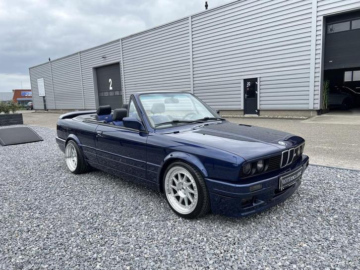 BMW Cabriolet 325i M-Tech 2 Edition e30 1991 Blauw Metallic, Auto's, BMW, Bedrijf, Te koop, 3-Serie, ABS, Centrale vergrendeling