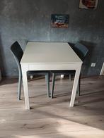 Ikea ekedalen uitschuiftafel met 4 stoelen, Huis en Inrichting, Tafels | Eettafels, Ophalen, Gebruikt, Rechthoekig, 50 tot 100 cm