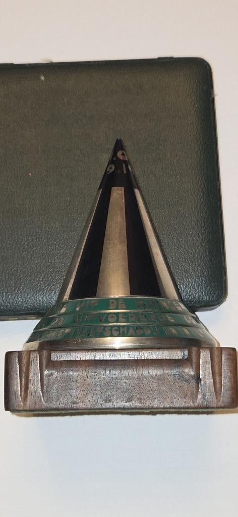 Nederlands Zilveren art deco object TOPSTUK EN ZELDZAAM, Ophalen of Verzenden, Zilver