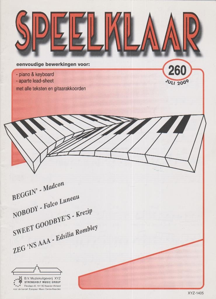 SPEELKLAAR 260, Muziek en Instrumenten, Bladmuziek, Gebruikt, Ophalen of Verzenden, Artiest of Componist, Keyboard