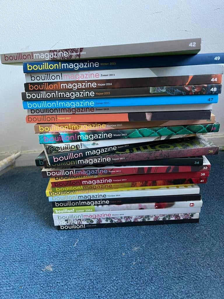 25 nummers Bouillon! Kookboeken, Ophalen of Verzenden, Zo goed als nieuw