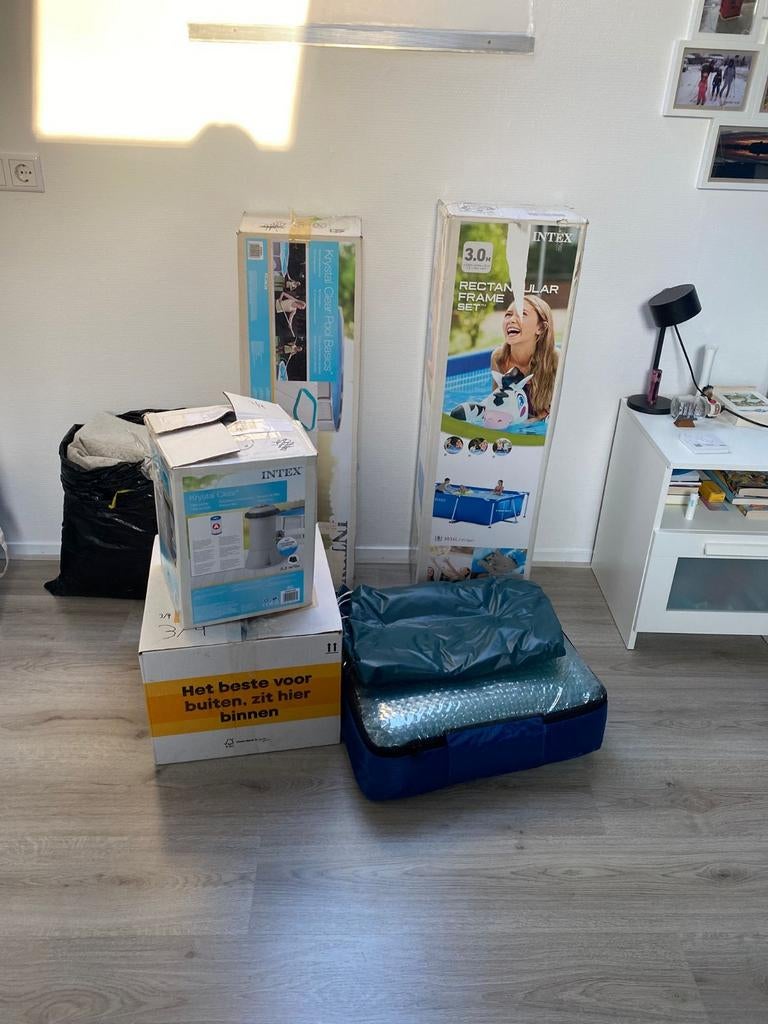 Intex Zwembad met toebehoren 3 x 2 m, Ophalen, Zo goed als nieuw, Opzetzwembad, 200 tot 400 cm