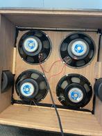 Cabinet met 4 Fender gitaarspeakers 12 inch jaren '70, Ophalen, Gebruikt, Gitaar, 100 watt of meer