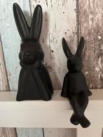 Aardewerk paashazen.zwart, Ophalen of Verzenden