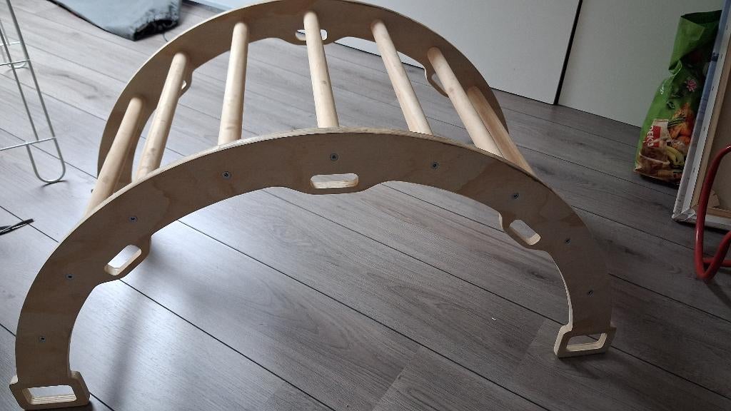 Buxibo Houten Klimbrug/Klimboog Inclusief Kussen, Kinderen en Baby's, Speelgoed | Houten speelgoed, Ophalen, Gebruikt