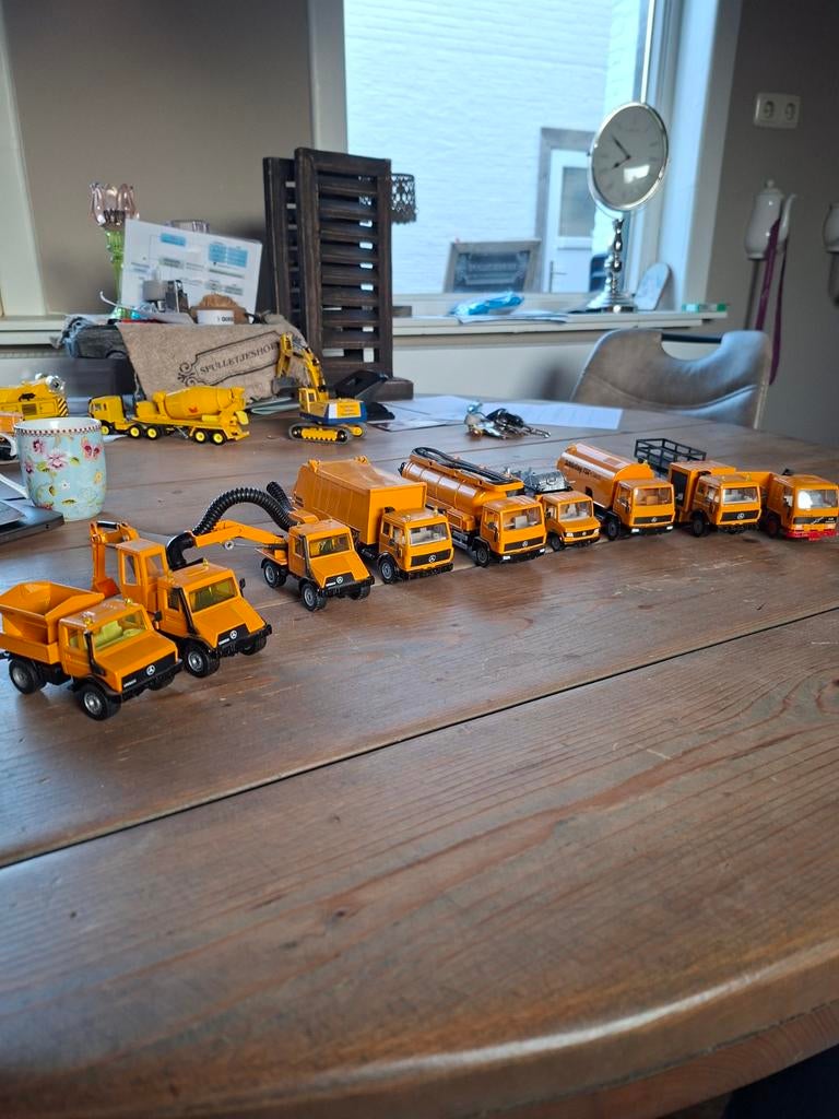 Mooie partij Siku vrachtwagens en Unimogs, Ophalen of Verzenden, Zo goed als nieuw, Bus of Vrachtwagen, SIKU
