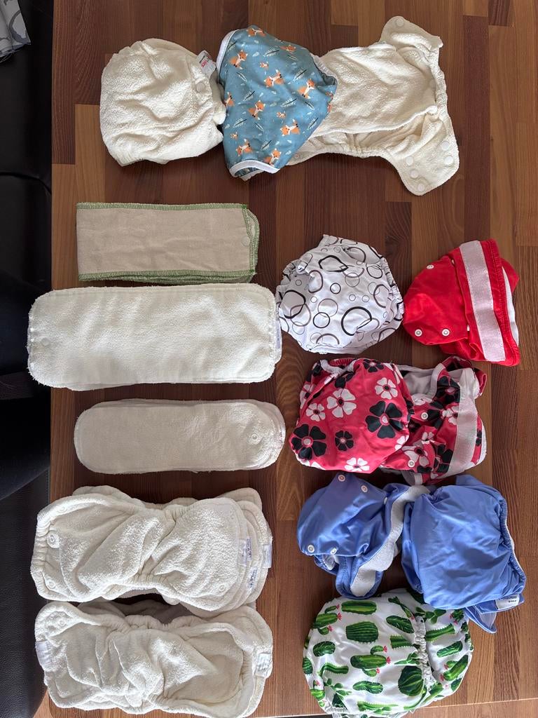 Wasbare luiers, compleet set, merk b'bies, Ophalen of Verzenden, Gebruikt