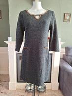 K-Design K design warm gevoerd tweet zwart goud jurk L, K-design, Verzenden, Zwart, Maat 42/44 (L)