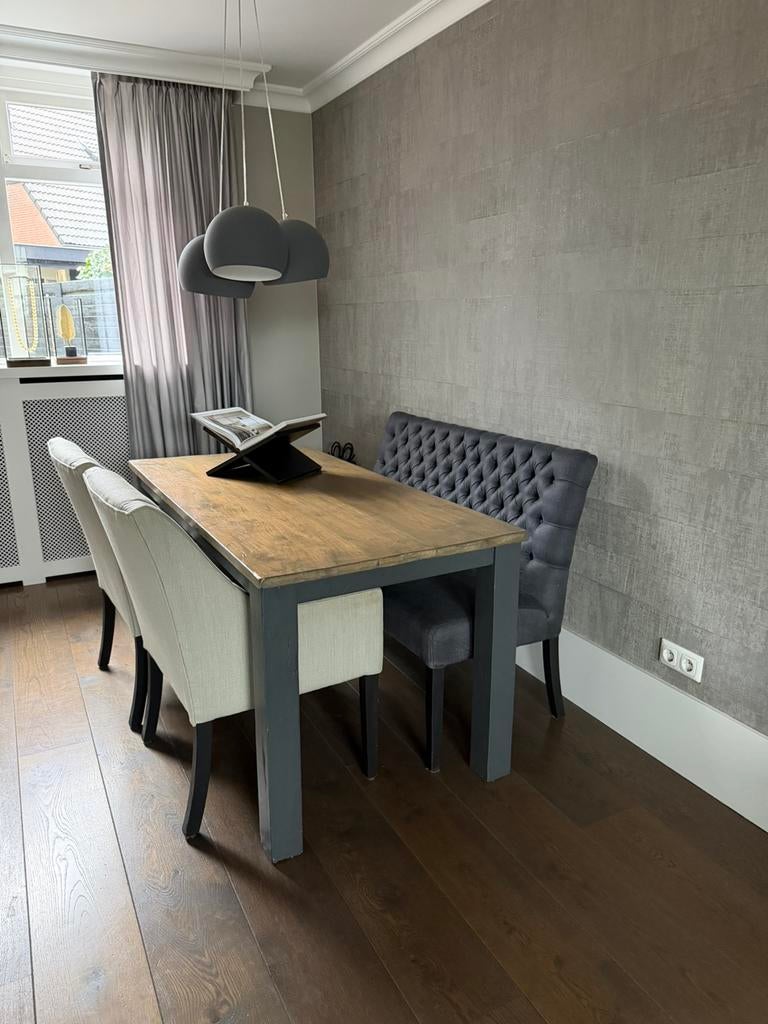 Eetkamerset landelijk., Huis en Inrichting, Ophalen, Gebruikt, 4 tot 6 stoelen