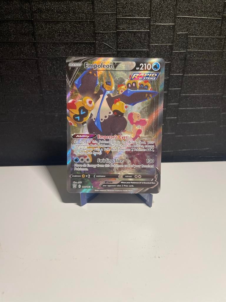 Empoleon V Alt Art 146/163 Battle Styles Near Mint, Hobby en Vrije tijd, Verzamelkaartspellen | Pokémon, Ophalen of Verzenden