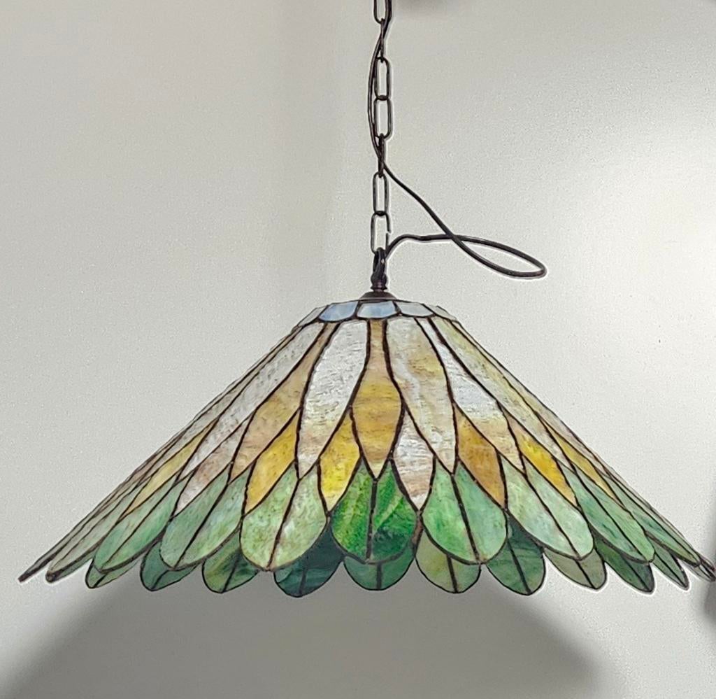 Tiffany hanglamp, Huis en Inrichting, Lampen | Hanglampen, Ophalen, Gebruikt, Minder dan 50 cm