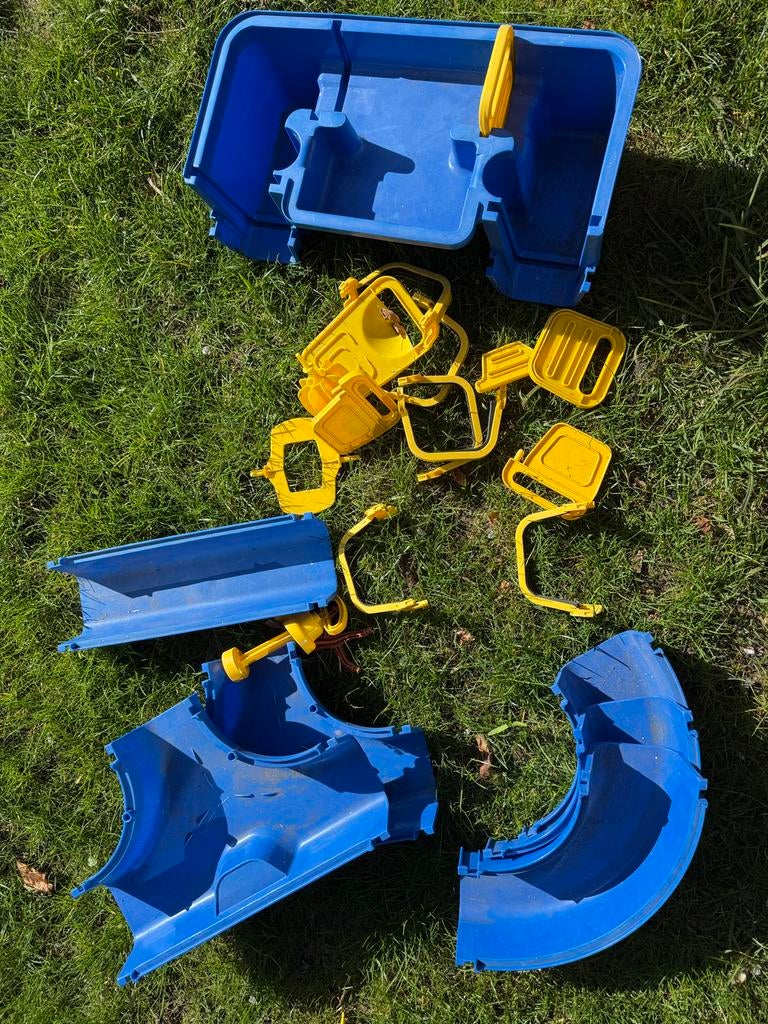 Aquaplay waterbaan - oud type met gele verbindingsstukken, Kinderen en Baby's, Ophalen, Gebruikt