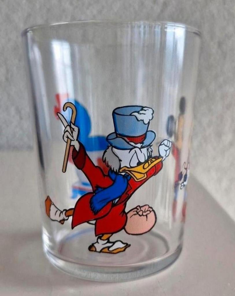 Disney glas Scrooge, Verzamelen, Glas en Borrelglaasjes, Ophalen of Verzenden, Zo goed als nieuw, Frisdrankglas
