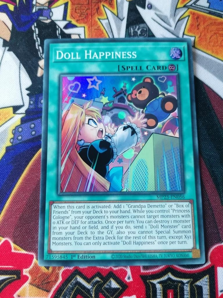 Doll Happiness - Super Rare MP23 - Yu-Gi-Oh, Ophalen of Verzenden, Zo goed als nieuw, Foil