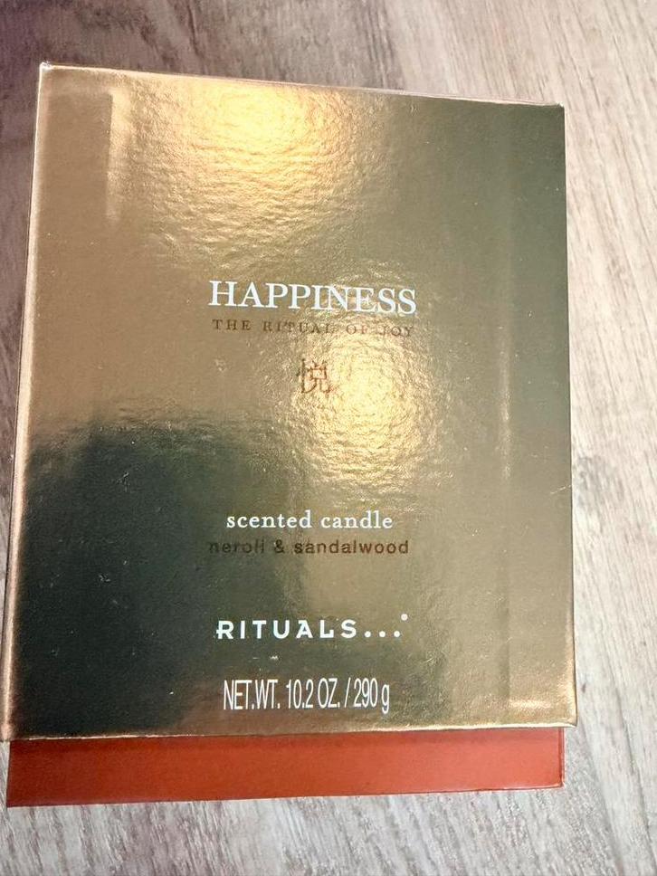 Rituals Happiness Scented Candle Neroli & Sandalwood, Huis en Inrichting, Ophalen, Overige materialen, Nieuw, Kaars