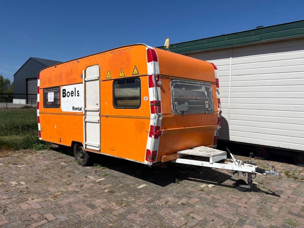 festival caravan, Ophalen, Gebruikt