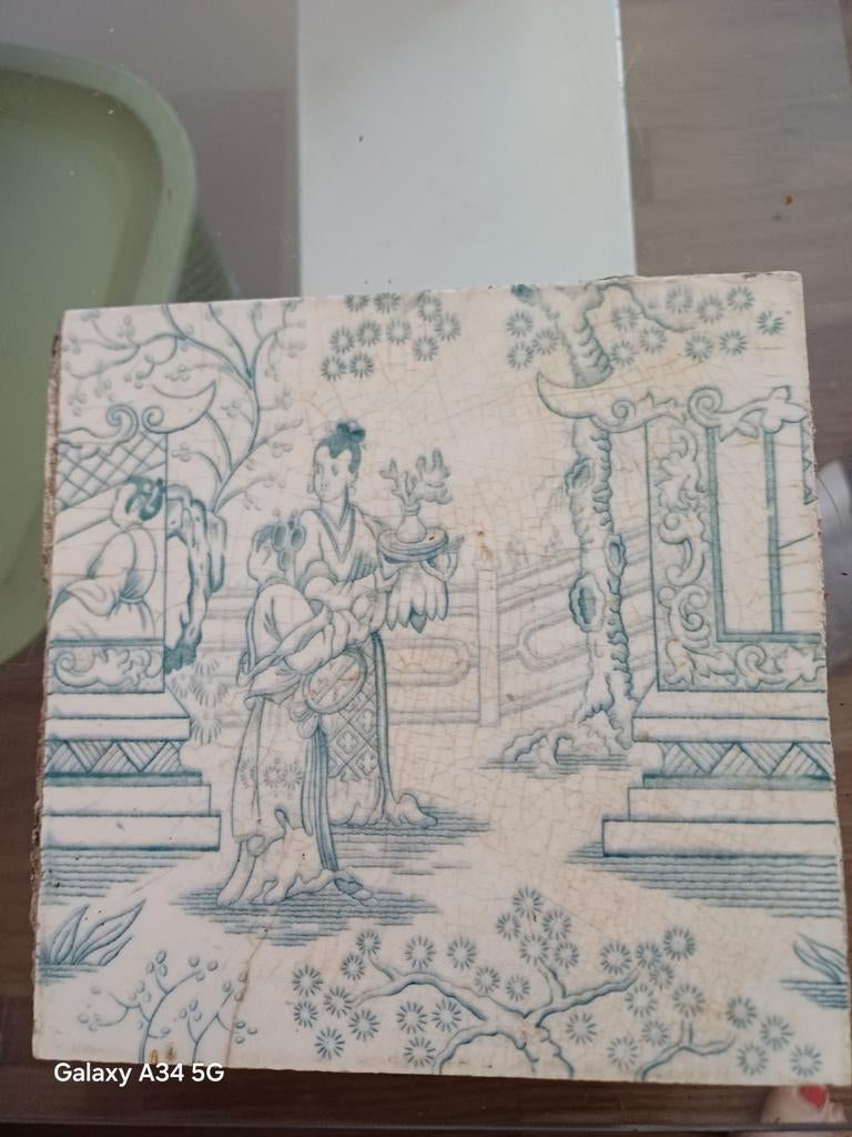 6 stuks wandtegels, Antiek en Kunst, Ophalen