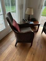 Fijne hoge rieten stoelen, Huis en Inrichting, Fauteuils, Ophalen, Gebruikt, 50 tot 75 cm, Riet of Rotan