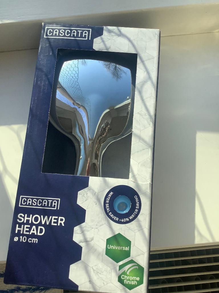 Nieuw Cascata 5 standen Douchekop chroom 10cm, Huis en Inrichting, Badkamer | Badtextiel en Accessoires, Ophalen of Verzenden