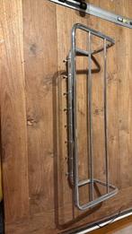 Dutch Originals Gispen wandkapstok van chroom met hoedenrek, Wandkapstok, Gebruikt, Ophalen of Verzenden, Minder dan 100 cm