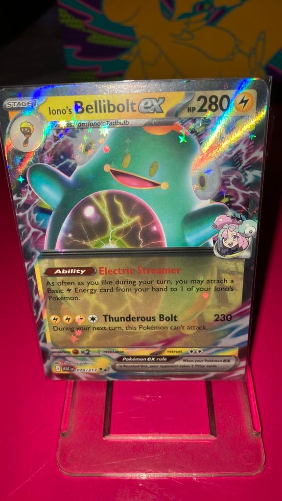 Pokemon Iono Bellibolt Ex 80/217 Ascended Heroes 3,00 euro, Ophalen of Verzenden, Zo goed als nieuw