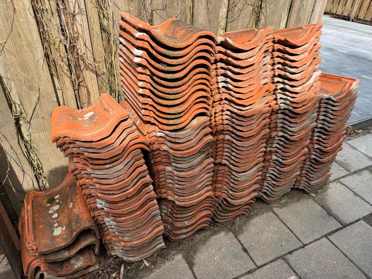 KDN dakpannen, Doe-het-zelf en Verbouw, Dakpannen en Dakbedekking, Gebruikt, Dakpannen, Steen of Klei, Rood, 15 m² of meer, Ophalen